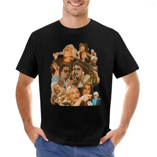 Tops cerebbe da uomo T-shirt Collage Oversize Oversizeds Onime Summer Mens T-shirts Hip Hop