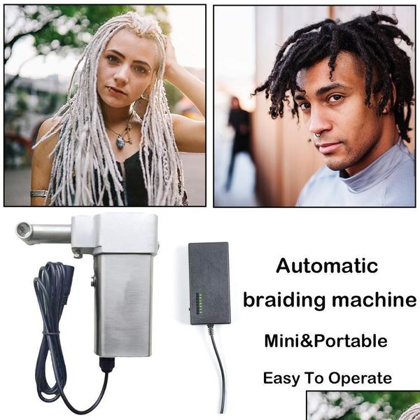 Проблема Bun Maker EU Mini Handheld Portable Deadlocs Cloghet Brawiding, изготовление Hine для быстрого удлинения Diy Dreadlocks 230619 DR OTQOZ