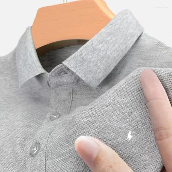 Herren Polos gestickt mit kurzärärmernem Knopf Polo Shirt Street Kleidungsstück Arbeiter Geschäftstätigkeit Sommermodentrend