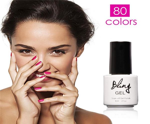 Whole1pcs Summer New Bling 80 Fashion Colors UV -гель лак для ногтей 6 мл ногтя By9599667