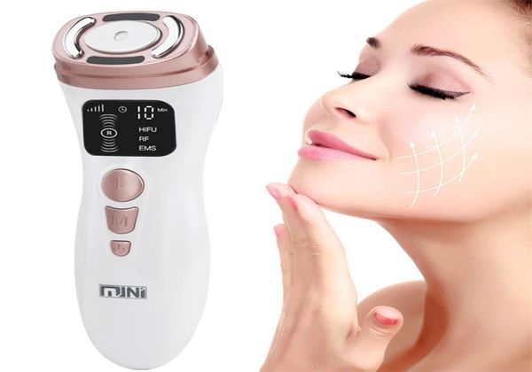 Ultrassom Mini Hifu Machine Face Care RF Beauty Lifting Lifting Apertendo firmamento Anti Wrinkle EMS Massageador 2201106996211