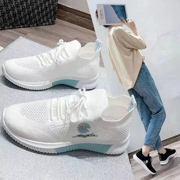 Scarpe casual Donne Sneaker Summer Autunno Teli alti Ladies Wearges Platform Female Spesso Bottom Trainer