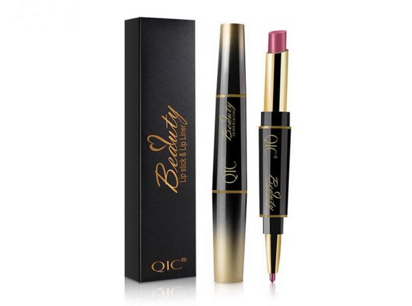 Lipstick Lip prehew lipliner duo dupla propósito lábios bastões preenchem cor de cor rotativa fácil de usar a beleza coloris maquiagem 3210233