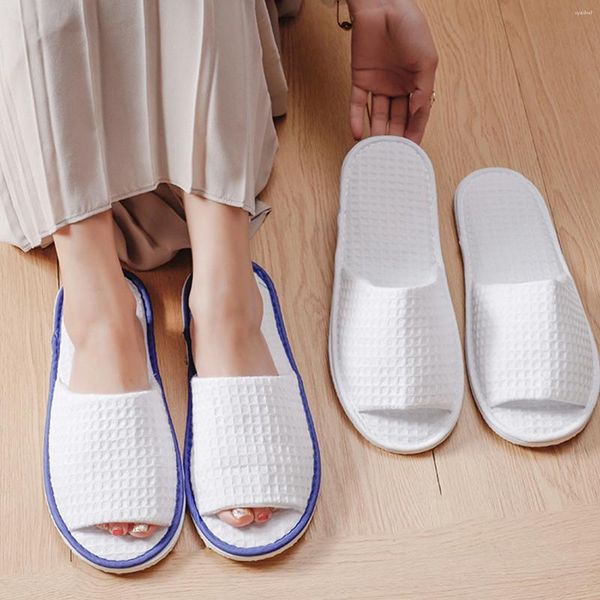 Hausschuhe 1Pair Waffel Design Frauen Männer Frühling Herbst Home Flip Flops EU 38-45 Weiche Sohle Schleife Dame Liebhaber Paare auf Wohnungen rutschen