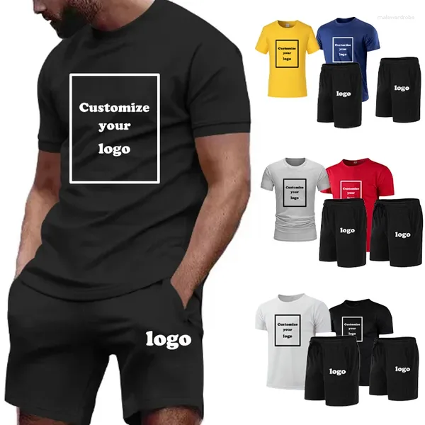 Tracce maschili da uomo sport sport abiti causali abitanti da uomo estate solide tees a maniche corte estetica fitness abiti maschili personalizzati più dimensioni