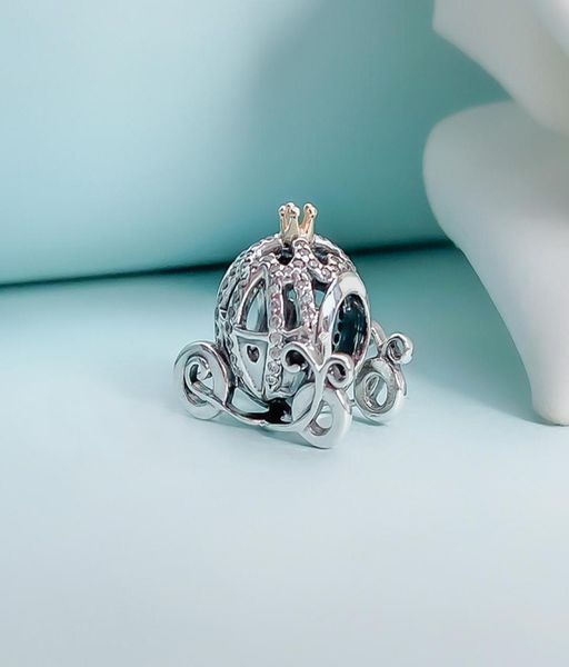 Autêntico Sterling Silver Pumpkin Charm Women Diy Jewelry Acessórios com caixa original para pulseira de pulseira Fazendo encantos de contas set8222493
