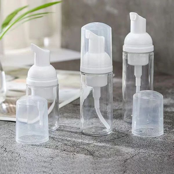 50 pezzi da 60 ml/30 ml di distributore di distribuzione in plastica Mini bottiglie di pompa di sapone di schiumatura ridotta -Per viaggiare 240425