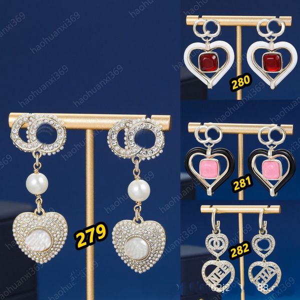 Hergestellt in Italien High Mirror Girls Original Markenhörer Hörer Love Logo Gravel Micro Inlays Ohrringe Hochzeitsfeier Schmuck Schmuck Schmuck