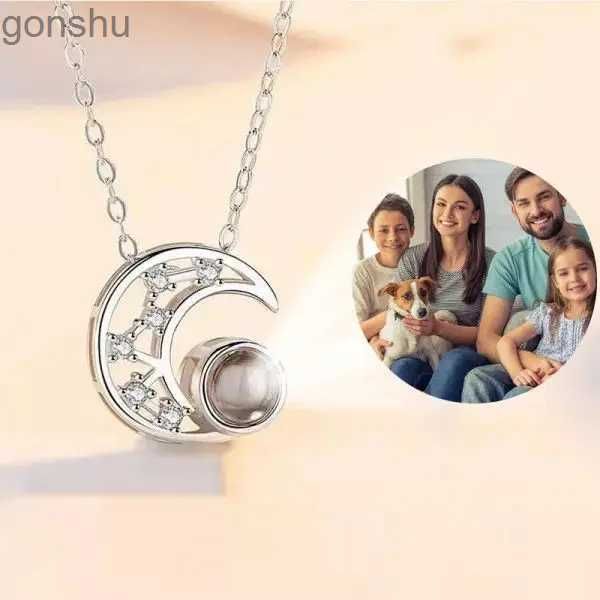 Collane a pendente Project Progetto Foto Collana Fashion Moon Collana a sospensione collana da donna Gioielli semplici Giftswx