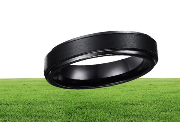 Уважаемое кольцо 8 мм классическое комфорт мужская черная карбид -карбид кольцо для обручального кольца в США и Европе5642759