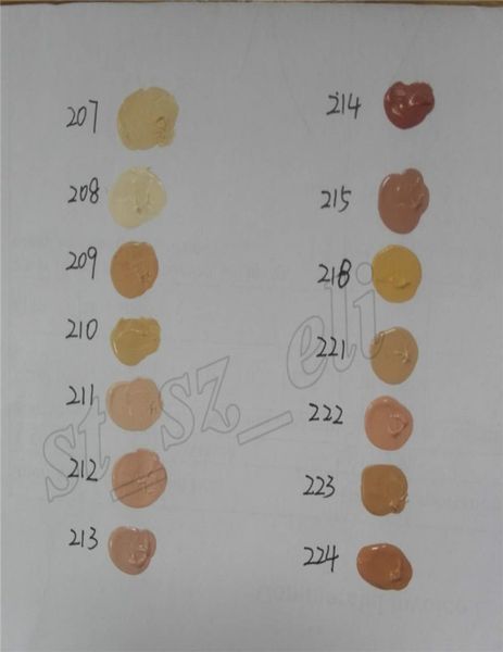 Nuova base per il trucco Copertura estrema copertura basata su liquido ipoallergenico impermeabile 30 g Concettore a basso costo per pelle 14 Color2801911