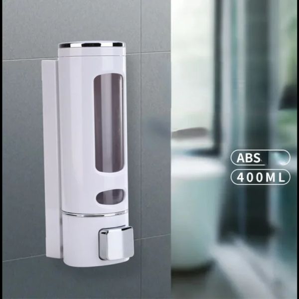 Defina o distribuidor de bomba de chuveiro montado na parede de banheiro, condicionador de gel de sabão de shampoo de mão única para o hotel de cozinha para o hotel de cozinha