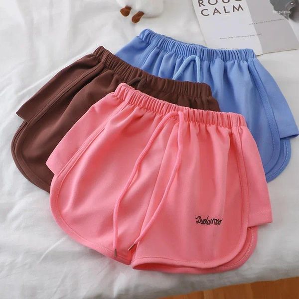 Шорты 2024 Summer Girls Solid Color Fashion Kids Sport Speat Casual Kids Clothing Boys Short Pants 9m-6y