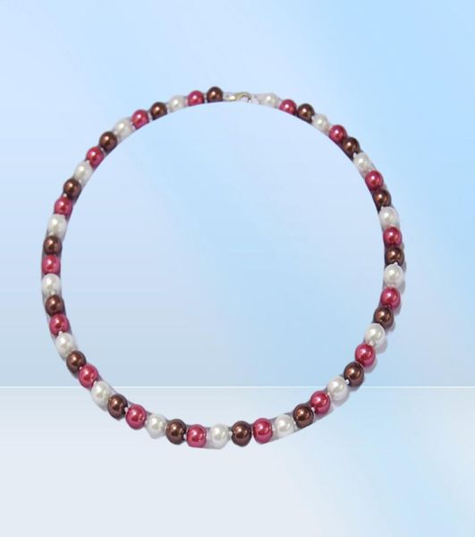 Красивые 8 -миллиметровые 8 -миллиметровые многоцветные серьги из жемчужного ожерелья из южного моря.