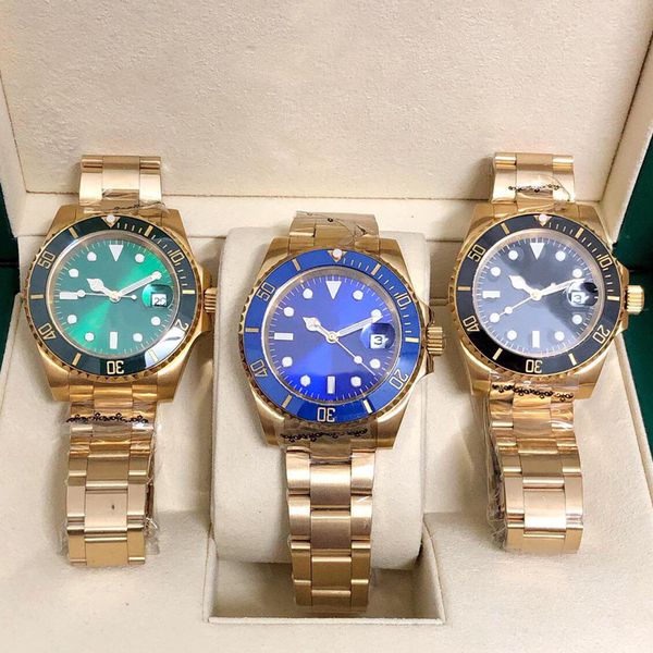 Orologio maschile di lusso in acciaio inossidabile di alta qualità da 41 mm orologio meccanico automatico orologio da guardiano impermeabile orologio