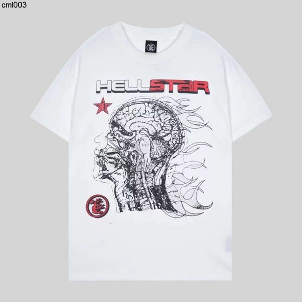 Hell Star T Shirt Herren Designer Shirts Sommer Freizeit Mode hochwertige Hip Hop Street Brand Kleidung mit Briefdruck