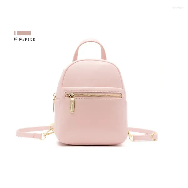 Schultaschen 2024 Frauenbeutel Koreanische Version Allzugreifende Mode Mode großer Kapazität Mini-Rucksack Anti-Diebstahl-Schulbag Leder