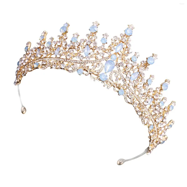 Clip per capelli eleganti matrimoni da sposa temperamento corona semplice in stile scintillante per il cosplay del banchetto a sfere mascherato