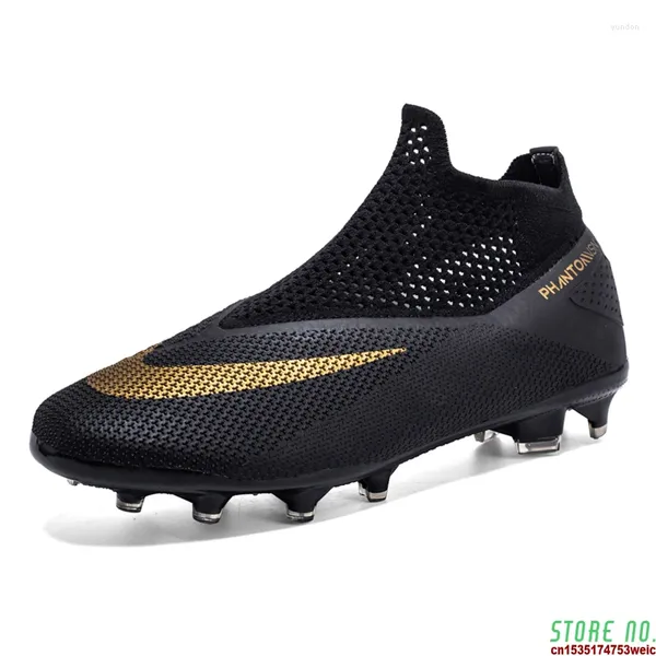 Sapatos de futebol americano Big Size 36-48 homens escorregadores em tênis de futebol masculino Esportes de treinamento de futebol respirável