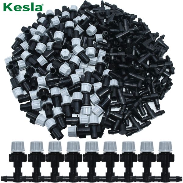 Decorações Kesla 20pcs Rega de água de água plasática Bocadas de sprinklers de nitros com juntas de tee para enevoada de irrigação de rega