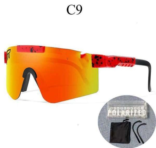 Pit Vipers Glasses Sun Sport Google Cycling Glasses TR90 Óculos de sol polarizados para homens Mulheres Eyewear à prova de vento ao ar livre Lente espelhada 100% UV com Box31