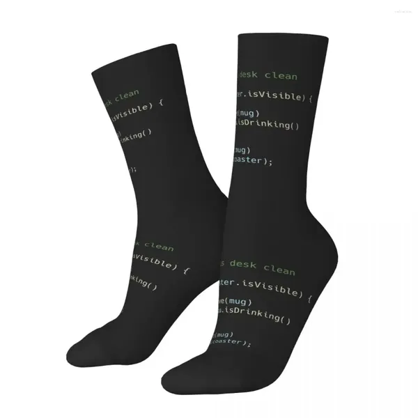 Meias masculinas são perfeitas para programadores harajuku absorvendo meias durante toda a temporada acessórios longos presentes da mulher do homem