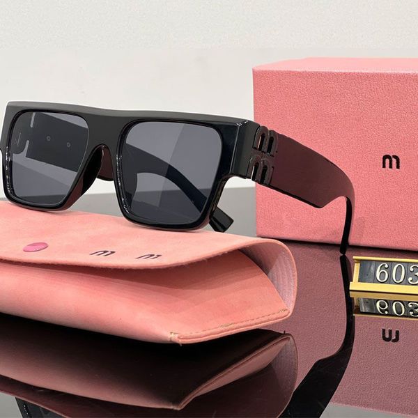 Fashion Mui Mui Occhiali da sole Designer Designer da donna Occhiali da sole da sole Summer Beach Glasses Luxury Polarize Sonnenbrille Dhgate Hottest Man Sun Glasses Run Orde