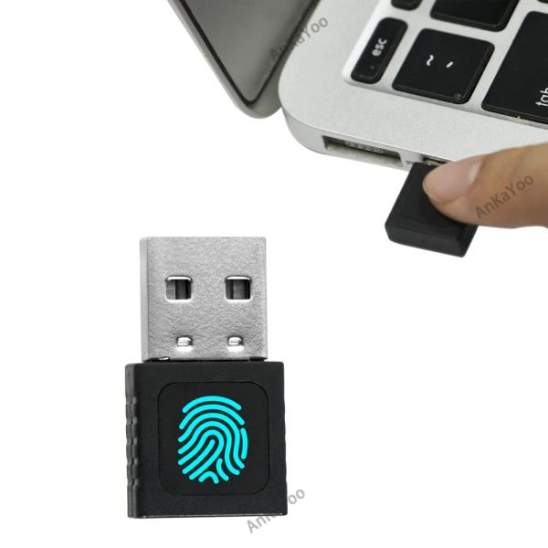 Microfones de impressão digital Login USB Impressão digital Module Module Disposition Leitor de impressão digital USB para Windows 10 11 Hello Biometrics Security Key