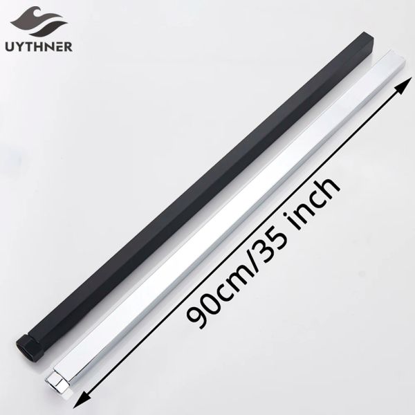 Definir uythner 90cm TubeBar estender tubo para barra de extensão de torneira de chuveiro bar para torneira de chuveiro de banheiro