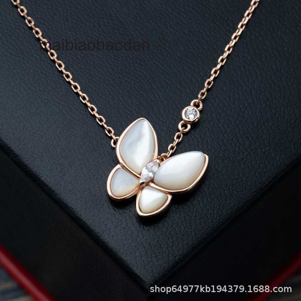 Дизайнерская роскошная ожерелье Vancllf High версия Fritillaria Butterfly для женщин с легким и небольшим дизайном