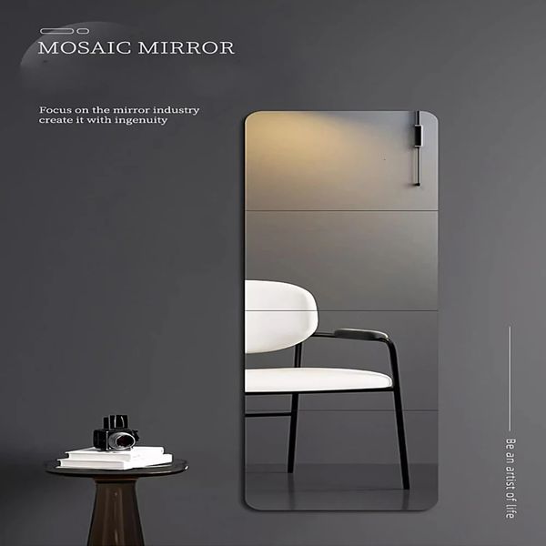 Specchio a parete da 2 mm Specchio artistico per ispessimento flessibile specchi acrilici specchi a figurale specchio per la parete della casa 240417