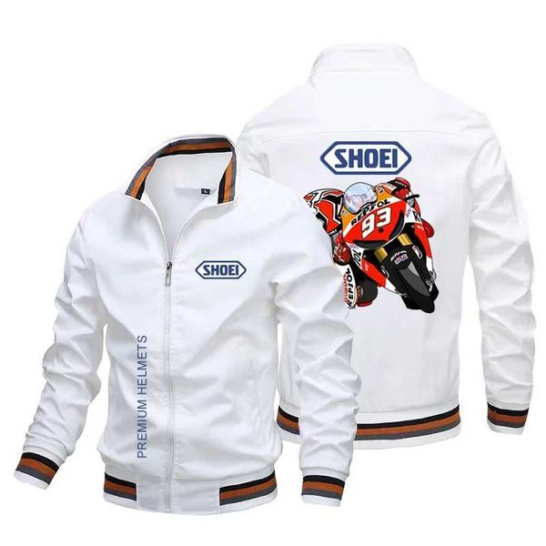 Мужские куртки 2023 Осень/Зимняя новая модная горячая продажа 93 Mark Racing Motorcycle Cycling Jacket Outdoor Sports Leisure Windperbute T240428