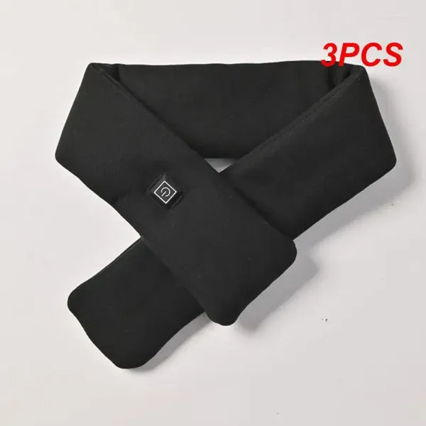 Bandanas 3pcs sciarpe invernali riscaldate elettriche regolare il collo riscaldante a temperatura comodo cuscinetto USB.