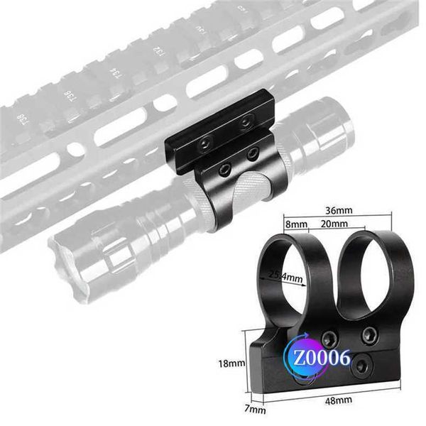 Acessórios táticos Ferramentas de proteção de proteção tática ao ar livre Tactical 1 lanterna Tocha a laser Offset Offset Ring Mount for Quad Rail Keymodwl ifqk