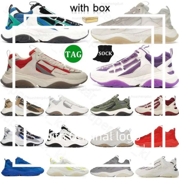 Scarpe di design Sneaker Bone Runner Sneakers bianco Verde Verde Viola Grigio Gerio Chiaro Giollo Marrone Multi Red Borgogna Burgondo Bianco Nero Blu Blu Tar Tasce Maglie Grigio Mens Womens 411