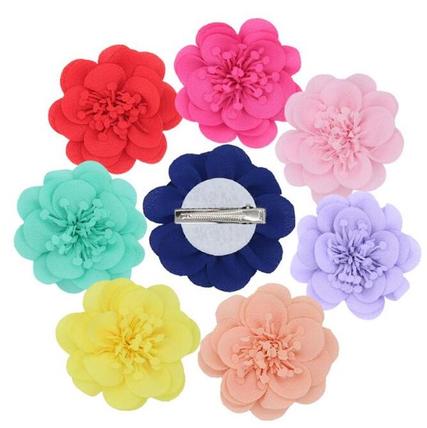 Kids Flowers Capelli per capelli Clips Orchide farfalla CINTURA CINETTO BAMBINO PER WEDIRE BRIDAL Accessorio per le feste in spiaggia