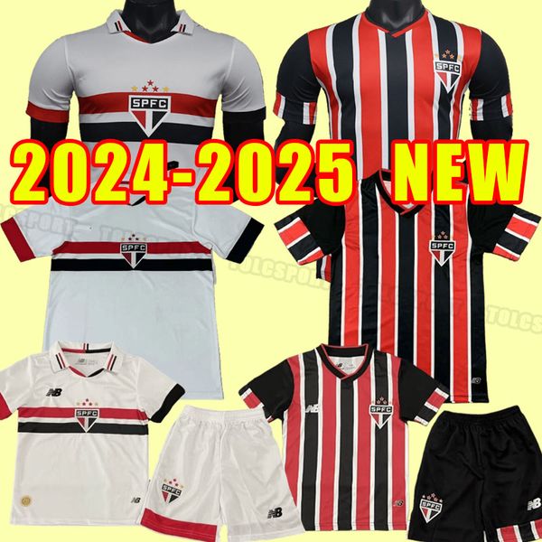 2024 2025 São Paulo Soccer Jerseys Home fora Dani Alves Reinaldo Pato Pablo Futebol Camisetas V. Bueno Hernanes