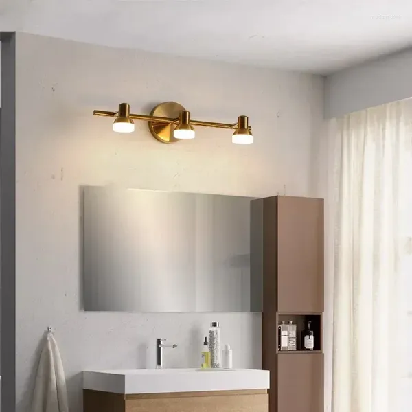 Lâmpada de parede LED moderno LED leve à prova d'água Crescedor espelho de ferro decoração caseira interna iluminação simples 110V 220V