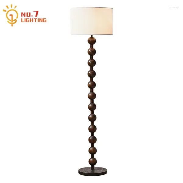 Stehllampen Chinesisches Design mittelalterlicher Massivholzlampe LED E27 Retro Wabi-Sabi Atmosphäre Ständer Lichtern Wohn-/Modellraum Schlafzimmerstudio