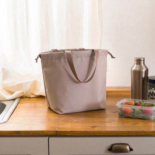 Abendtaschen große Frauen wasserdichte thermische isolierte Tasche Nahrung Picknick Lunchbox Tragbarer Bento -Bag Kosmetische Damen Schönheit Hülle