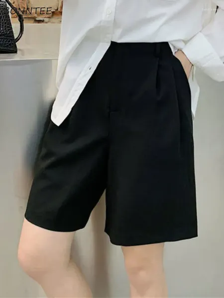 Женские шорты S-4XL Женщины простая досуга уличная одежда классика Loose Ulzzang All-Match Holiday Colid