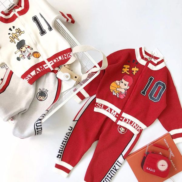 Roupas conjuntos de tonytaobaby roupa de inverno de outono bebê menino menina de desenho animado conjunto de roupas esportivas de natal roupas infantis