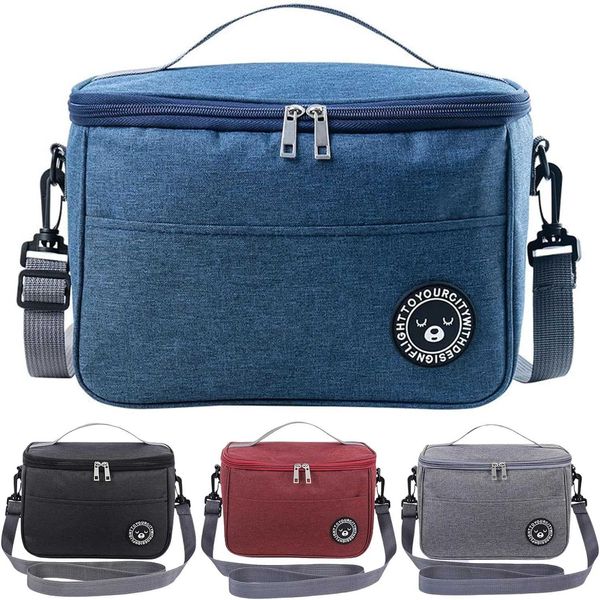 Borsa per il pranzo isolata bentodisce adatto per luoghi di lavoro da donna Contenitore di riso per alimenti per alimenti caldi campeggio portatile e scatola da picnic Q240427