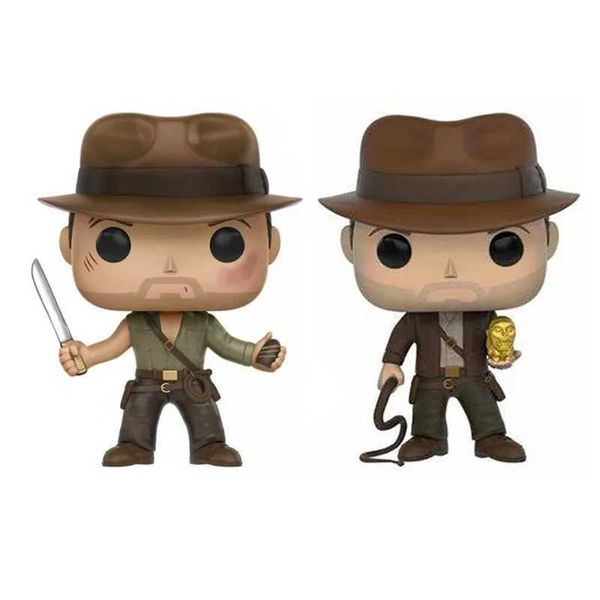 Figuras de brinquedo de ação Indiana Jones #200 #199 Vinly Figura Toys Gifts T240428