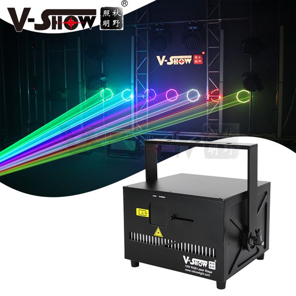 VSHOW 10W Illuminazione stadio laser RGB ad alta potenza