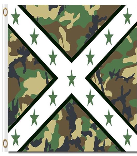 Hersteller von professionellem Flaggen 90x150cm36x60 Zoll 100D Polyester 3x5ft Banner mit Metall -Grommets USA Green Camouflage Cross Flag 9946449