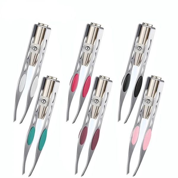 Nuovo con clip a led clip per sopracciglia per sopracciglia per il trucco degli strumenti di bellezza morsetti per la depilazione mini leggero taglio delicato