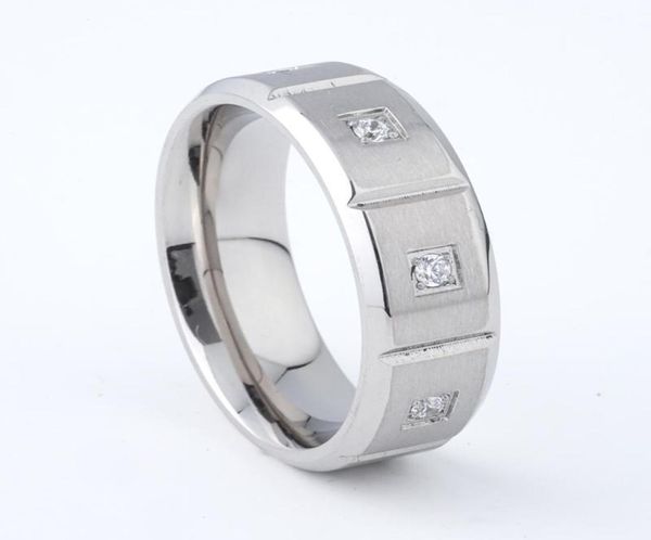 Уникальные кольца Уникальный дизайнер 8 -мм камни камни ювелирные изделия для мужчин и женщин в браке годовщины модный подарок 8354141