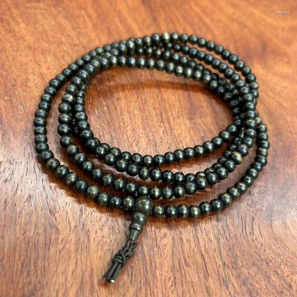 Strand Doğal Eski Malzeme Kartalwood Dua Boncuklar Bilezik 216 PCS/4mm Erkekler ve Kadınlar İçin