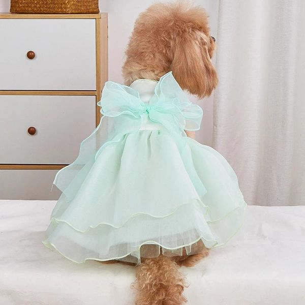 Hundekleidung rosa Hochzeitskleid Brautkostüm Welpe Prinzessin Kleider für kleine Hunde Luxuskleidung Pommerianische Chihuahua